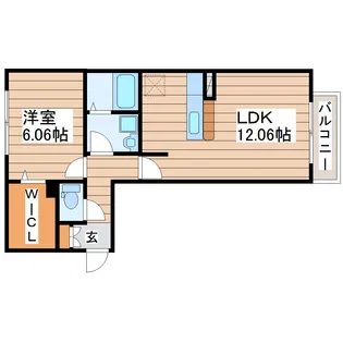 エトワール【1階】の間取り