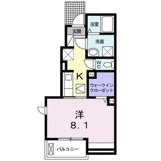 ロータスホーレン【1階】の間取り