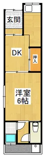 富田林市本町アパート【1階】の間取り