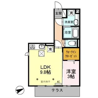 ブラスガーデン【1階】の間取り