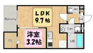 ジーメゾンリトスメラン北春日部【2階】の間取り