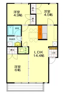 コーエーハイツII【2階】の間取り