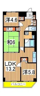 TQレジデンス柏【5階】の間取り