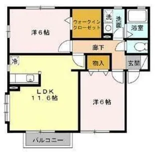 SAKURA Garden B【2階】の間取り