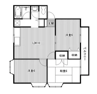 ロイヤルヒルA館【2階】の間取り