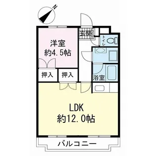 山之井プラザ【2階】の間取り