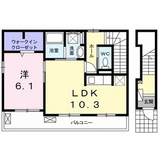 モン シュシュ【2階】の間取り