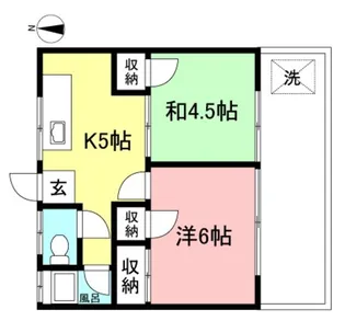 第1コーポ石井【2階】の間取り