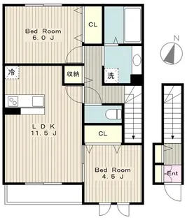 サニーコート(上溝578)【2階】の間取り
