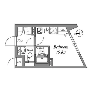 SOLASIA residence荻窪II【1階】の間取り