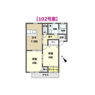 アスティオン【1階】の間取り
