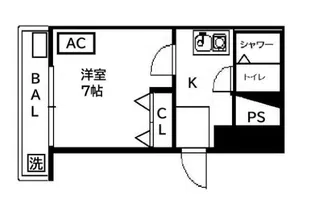 キャストロ赤坂【3階】の間取り