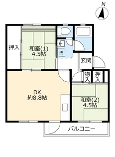 UR中宮第三【4階】の間取り