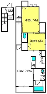 Mimosa House【2階】の間取り