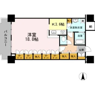品川シーサイドビュータワーI【28階】の間取り