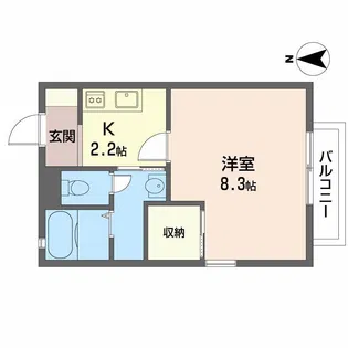 ルミエール三和【2階】の間取り
