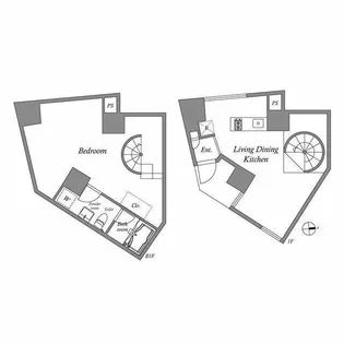 エスタート等々力【1階】の間取り