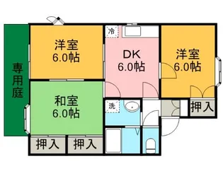 シンパティアひろさく【2階】の間取り