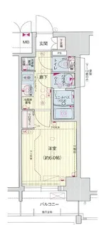 プレサンスNAGOYAシティオ【2階】の間取り