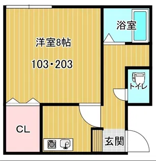 サプラス・2【2階】の間取り
