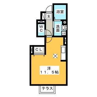 ヴィレッジ知多【1階】の間取り