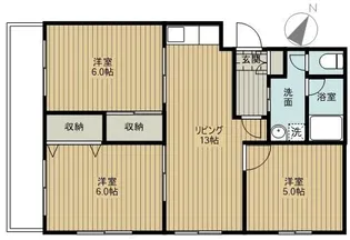 第2原田マンション【1階】の間取り