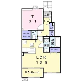 RKハイムA【1階】の間取り