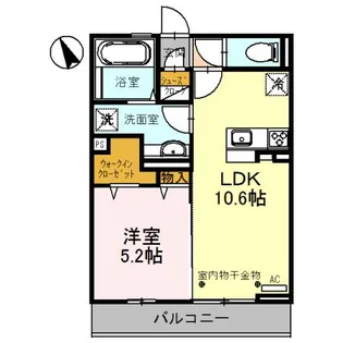 Le Soleil【1階】の間取り