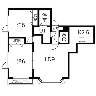 カーネガット【3階】の間取り