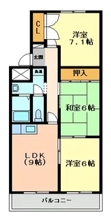 レジデンス旭が丘【4階】の間取り