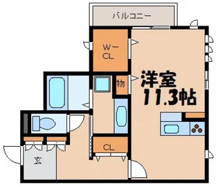 広島県安芸郡海田町窪町【アパート】の間取り