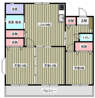 ロイヤルリジョンロード【2階】の間取り