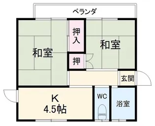 シブヤアパート W【1階】の間取り