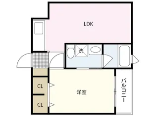 リーベ上東雲【4階】の間取り