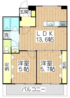 レジデンスあさひや【3階】の間取り