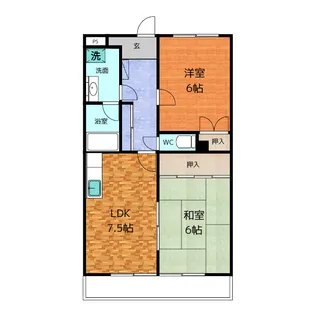 インペリアルハイツ【3階】の間取り