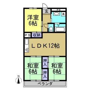 第二門脇ビル【3階】の間取り