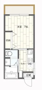 コーポTAKEMOTO【3階】の間取り