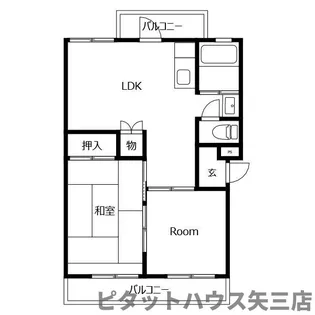 豊川コーポ【2階】の間取り