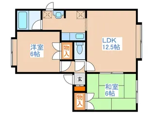 プラスパ-ク平岸A【2階】の間取り