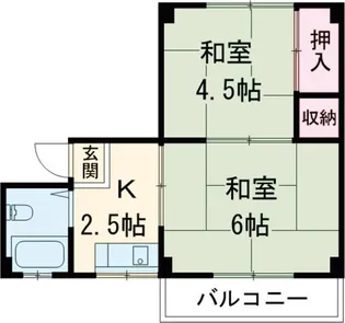 金龍堂ビル【2階】の間取り