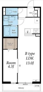 リブリ・ウッドストック【1階】の間取り