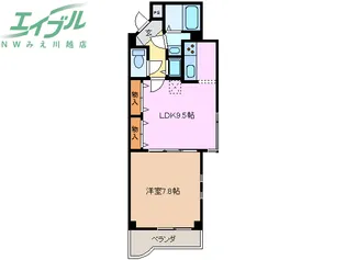 リバーフロントII【3階】の間取り
