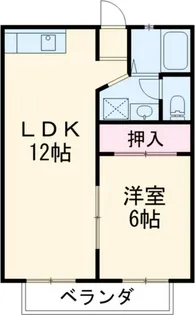 1LDKの間取り画像