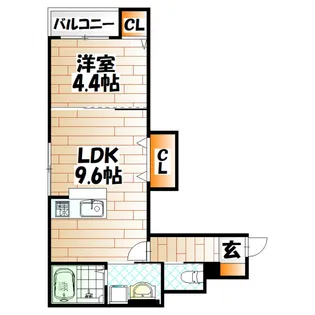 Ellina貴船III【3階】の間取り