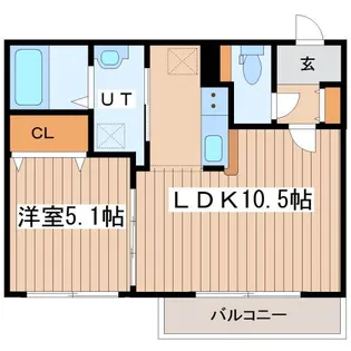 エアフォルク手稲【4階】の間取り