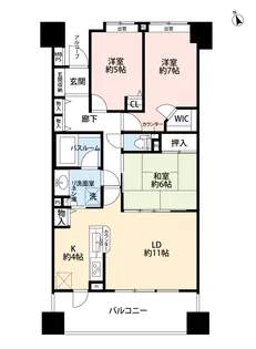 ライオンズスクエア立川レジデンス【2階】の間取り