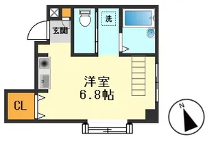 ロードサイド秋【2階】の間取り