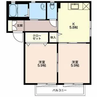 ソレーユ【1階】の間取り