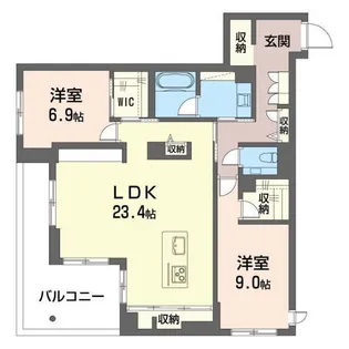 アウリスタ【2階】の間取り